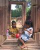 Boy and girl in Banteay Srei